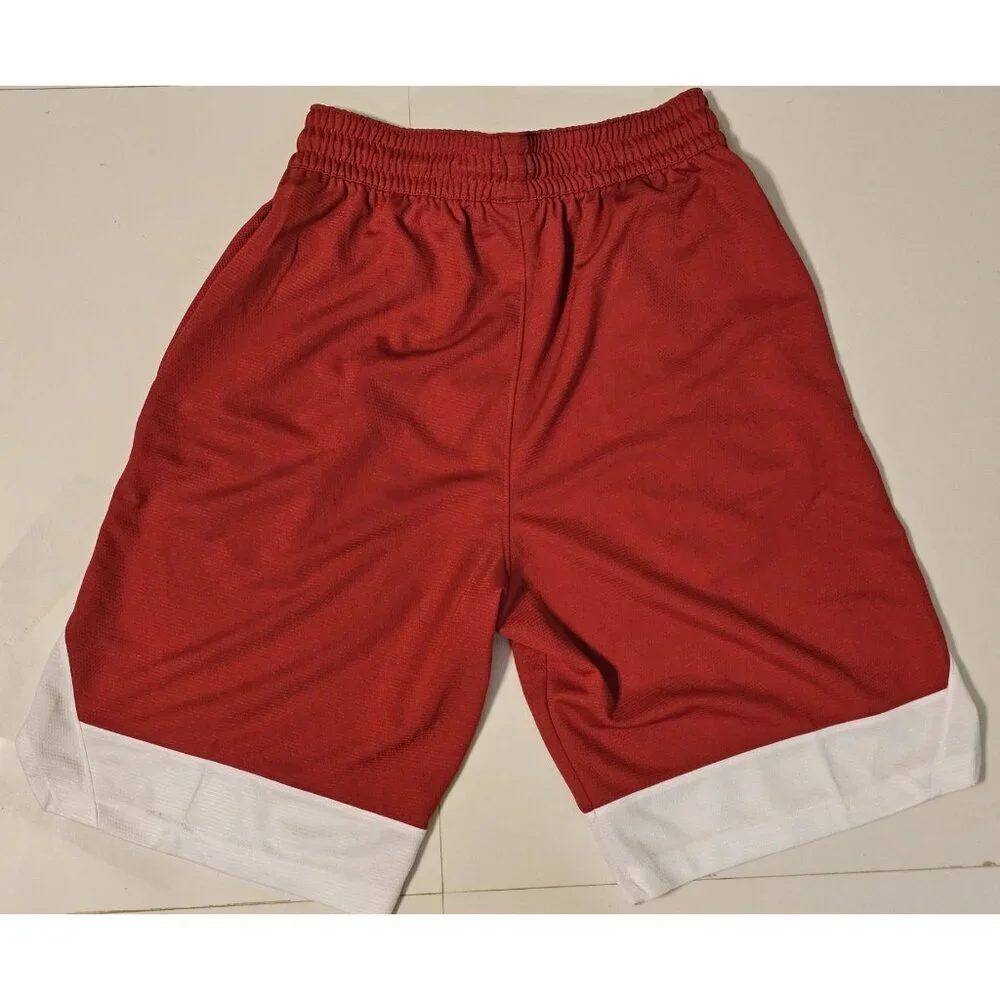 Nike Men's Dri-FIT Icon Basketball Shorts Pockets Red & White Size SM BRAND NEW